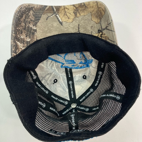 Forty Seven Camo Carolina Panthers NFL Compass Closer Ball Cap Baseball Hat M-L - Picture 8 of 8